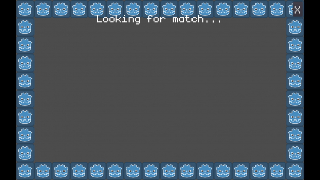 Nakama/WebRTC demo: matchmaking screen